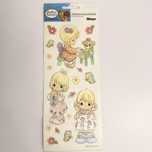 Precious Moments Deco Craft Stickers Girl Mylar 2005 Sandylion Large Sheet NOS